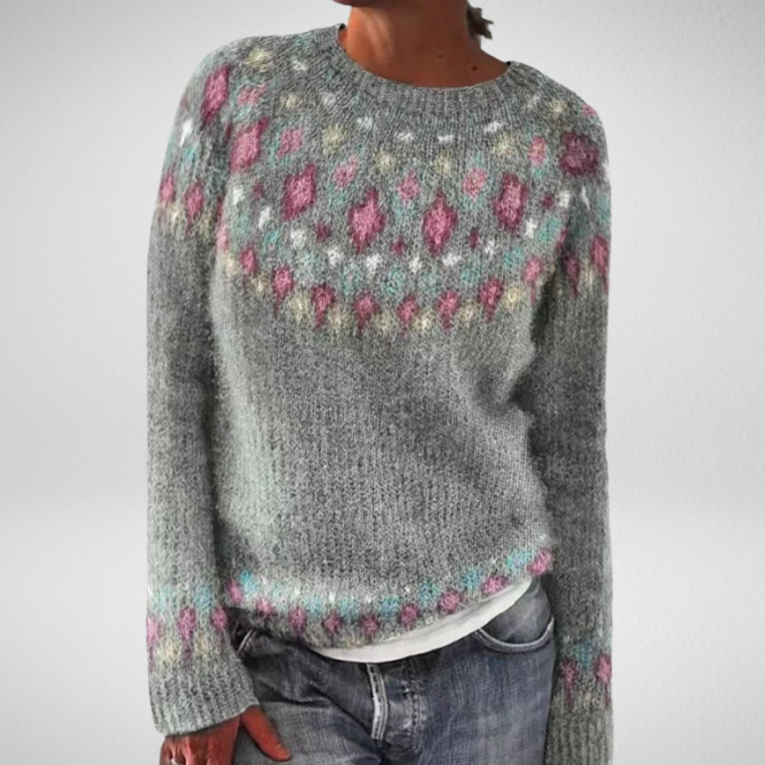 Séraphine™ | Solveig | Pull Motif Nordique Doux