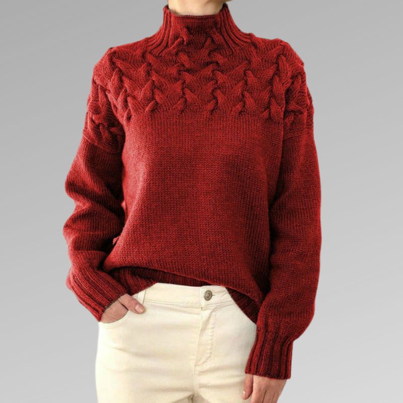 Séraphine™ | Victoire | Pull Maille Torsadée Élégante