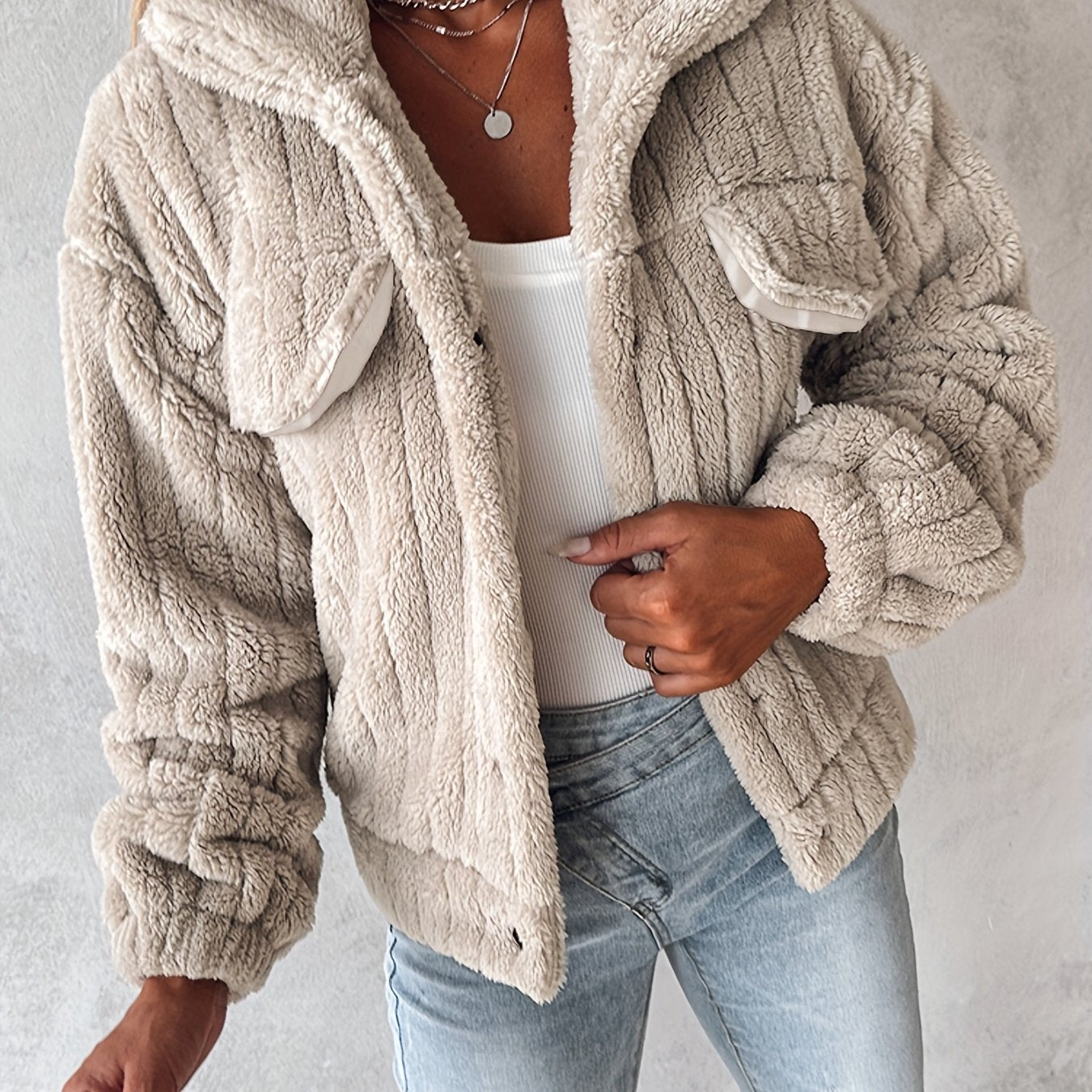 Séraphine™ | Veste teddy douce