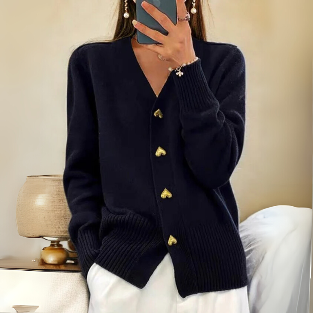 Séraphine™ | Cardigan en tricot chaud avec boutons