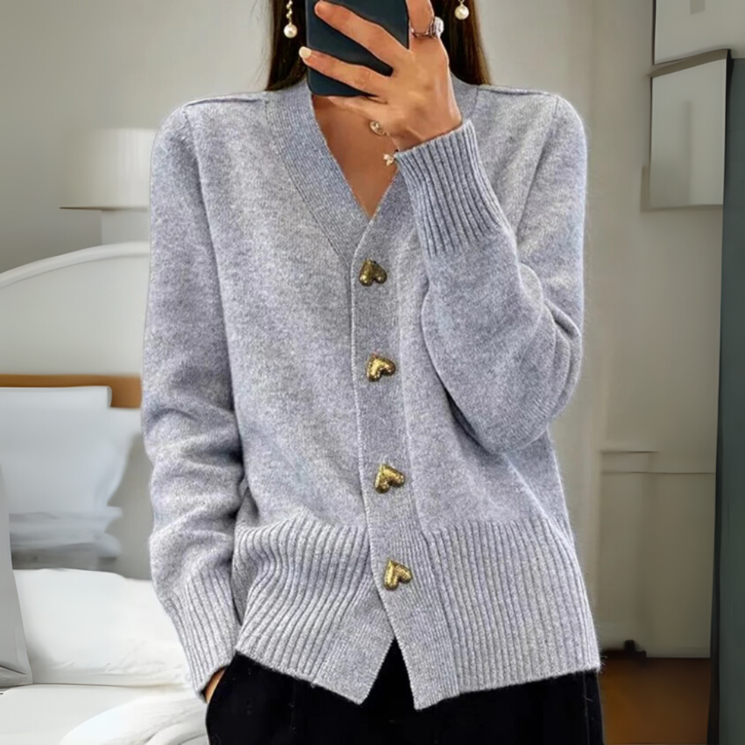 Séraphine™ | Cardigan en tricot chaud avec boutons