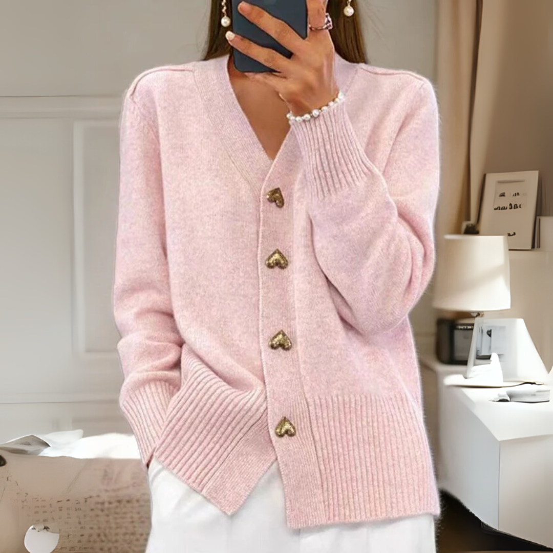 Séraphine™ | Cardigan en tricot chaud avec boutons