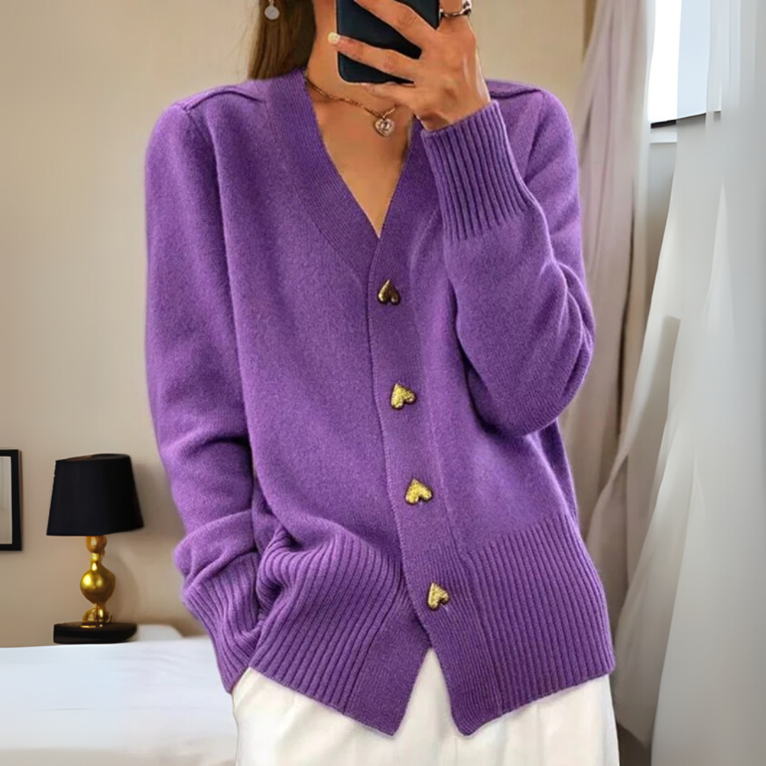 Séraphine™ | Cardigan en tricot chaud avec boutons