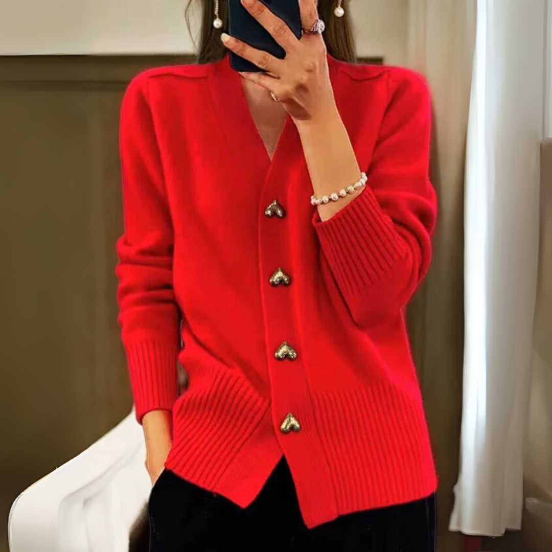 Séraphine™ | Cardigan en tricot chaud avec boutons