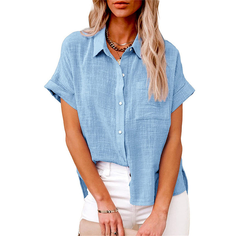 Séraphine™ | Blouse Légère en Coton-Lin pour Femmes