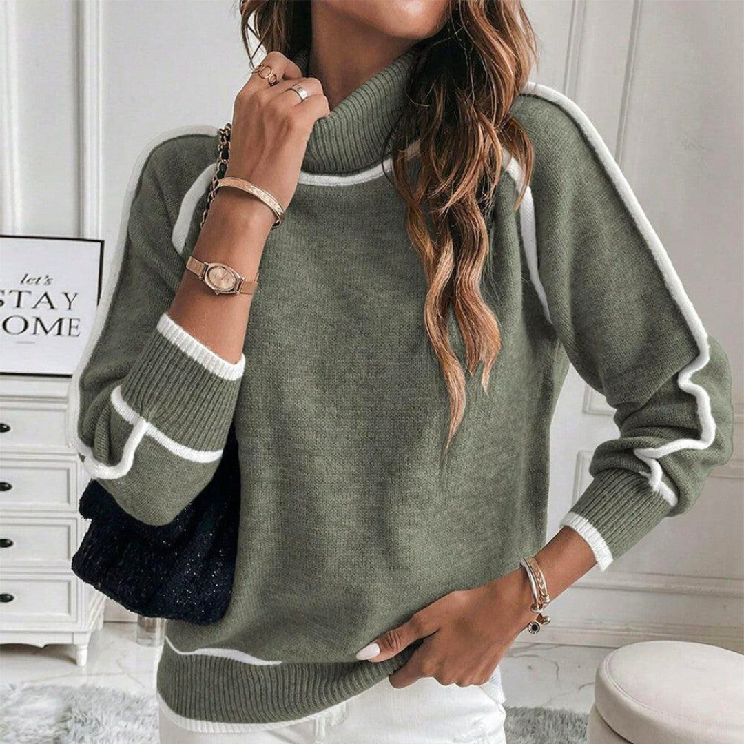 Séraphine™ | Pull Roulé Élégant