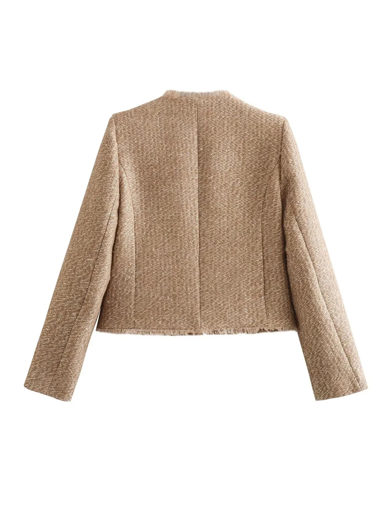 Séraphine™ | Veste en Tweed de Luxe avec Boutons pour Femmes
