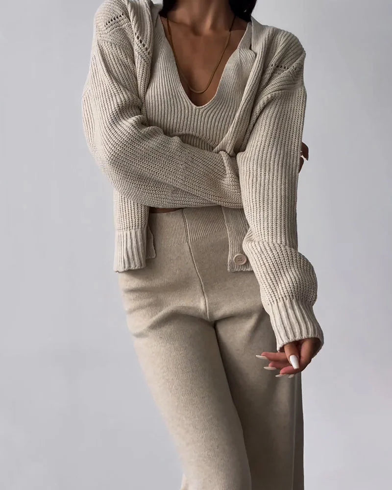 Séraphine™ | Ensemble Tricoté Élégant