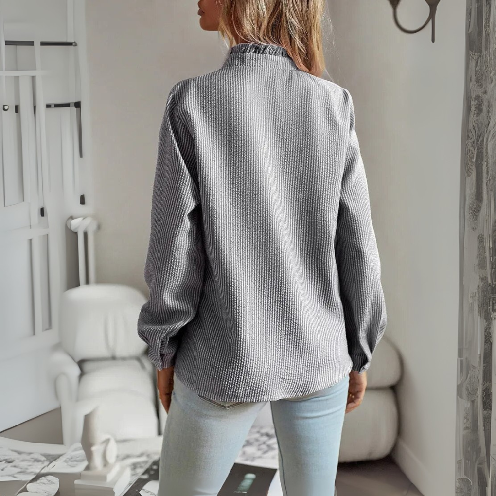 Séraphine™ | Élégante Blouse à Manches Longues
