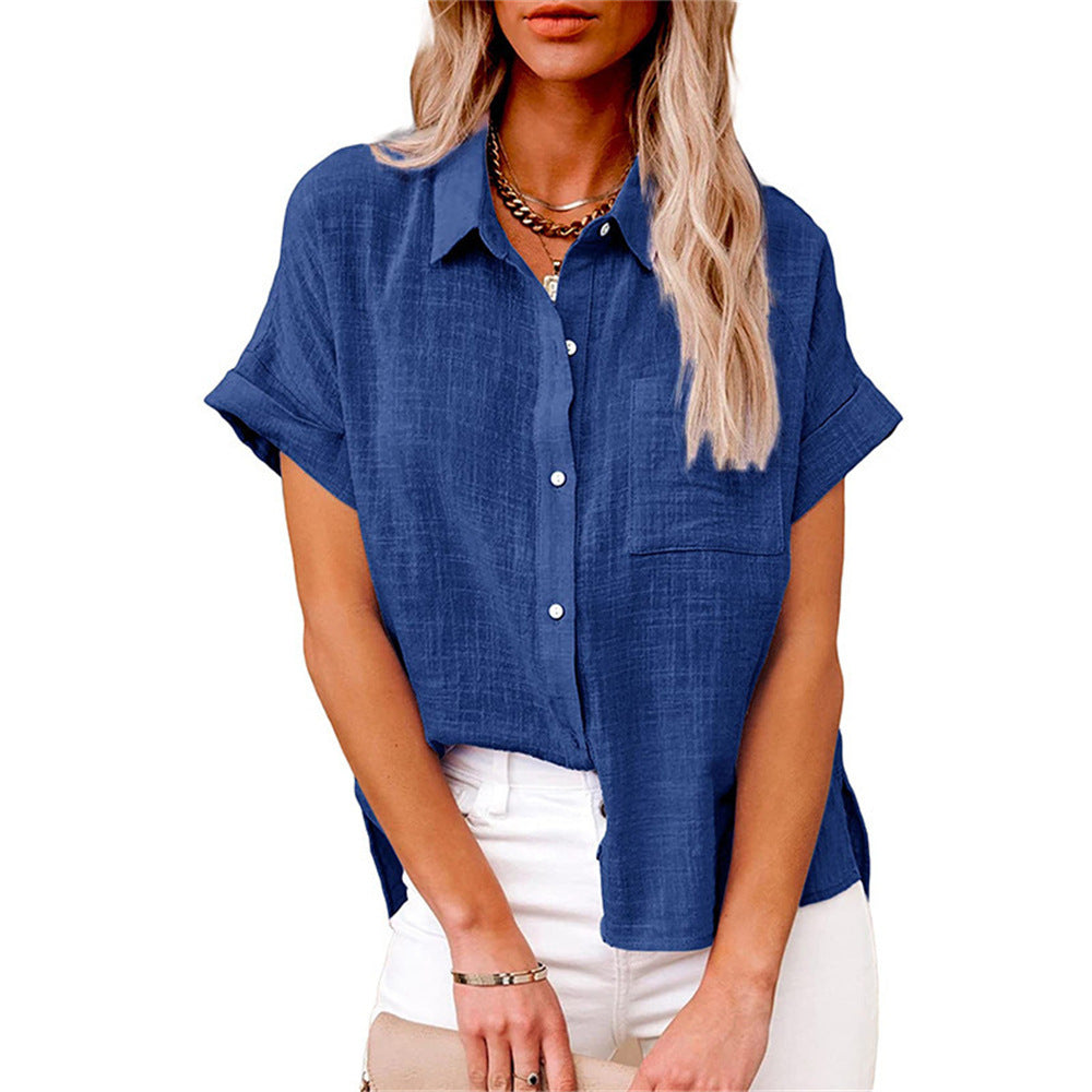 Séraphine™ | Blouse Légère en Coton-Lin pour Femmes