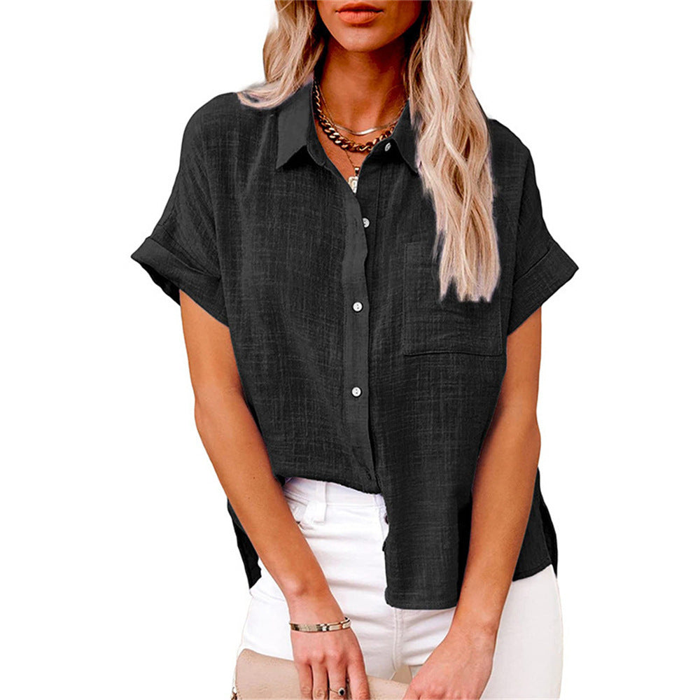 Séraphine™ | Blouse Légère en Coton-Lin pour Femmes