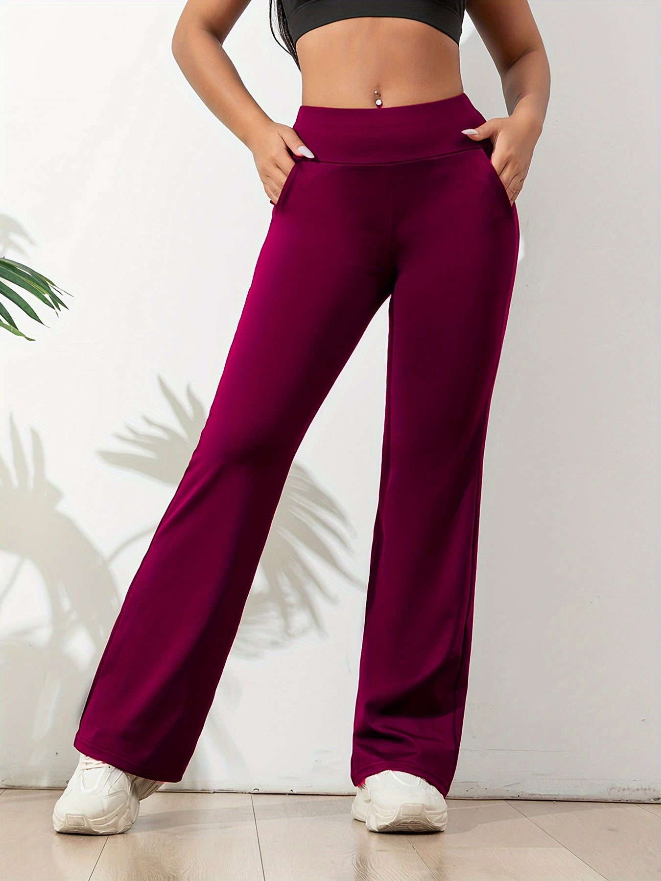 Séraphine™ | Pantalons de Yoga Confortables à Coupe Évasée Moderne