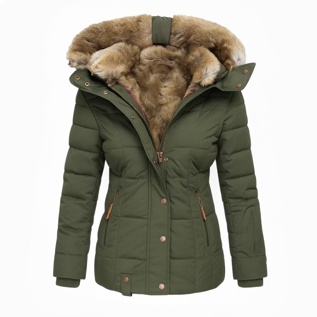 Séraphine™ | Anna | Manteau d'hiver avec doublure en fausse fourrure