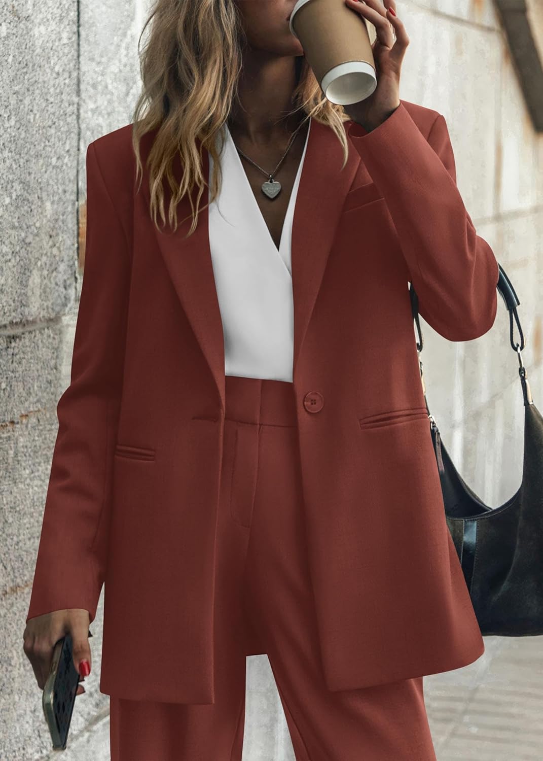 Séraphine™ | Ensemble Blazer et Pantalon Femme pour Bureau et Casual