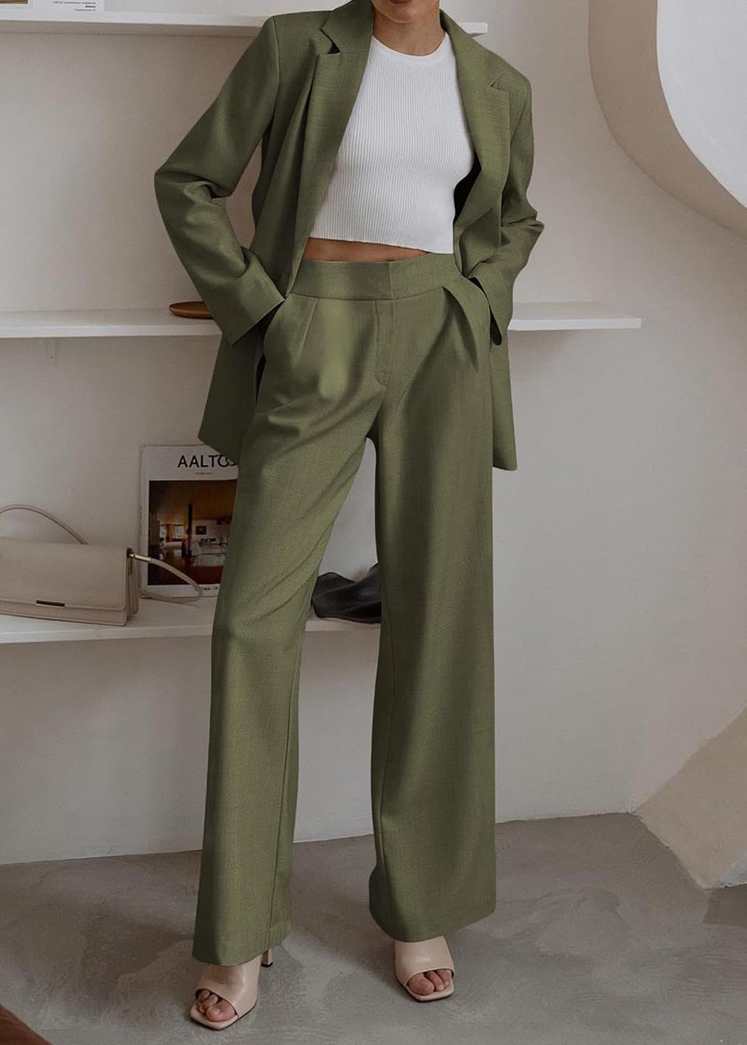 Séraphine™ | Ensemble Blazer et Pantalon Femme pour Bureau et Casual