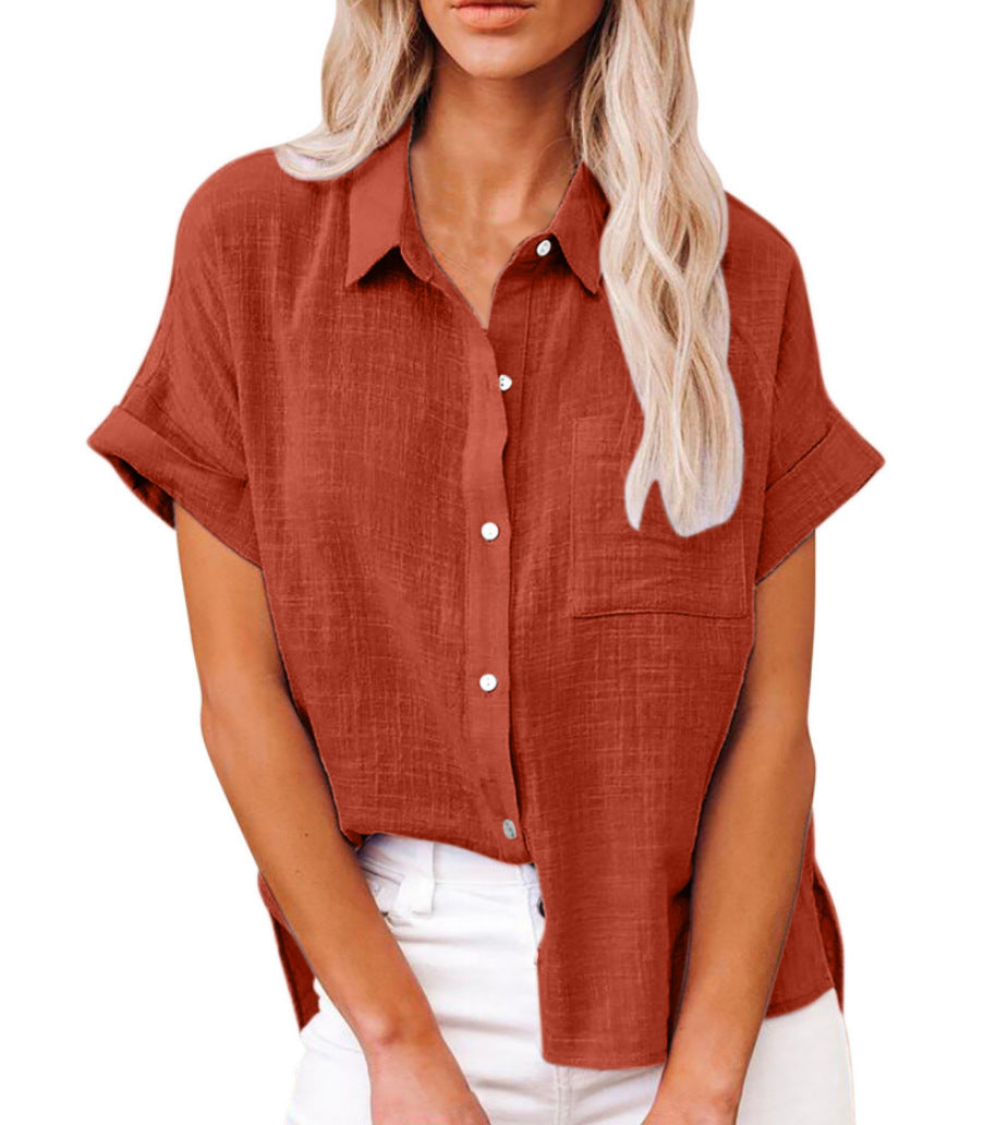 Séraphine™ | Blouse Légère en Coton-Lin pour Femmes