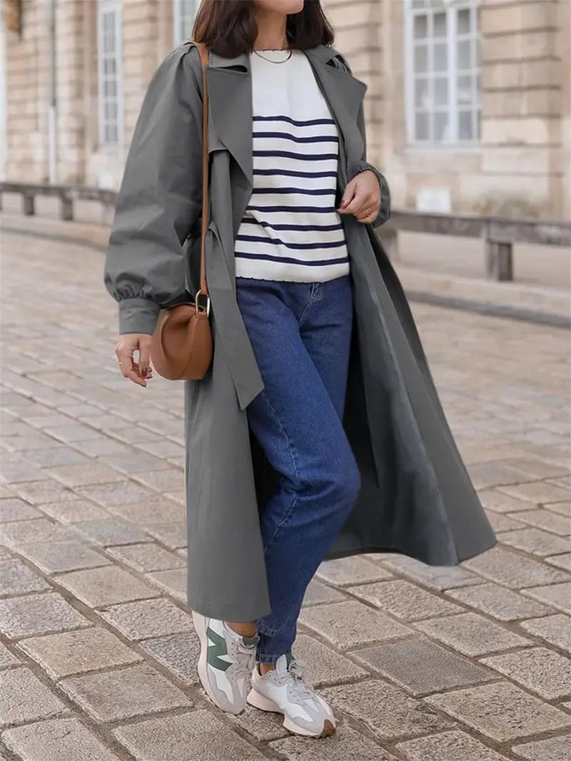 Séraphine™ | Manteau Trench Long Imperméable Femme - Linda
