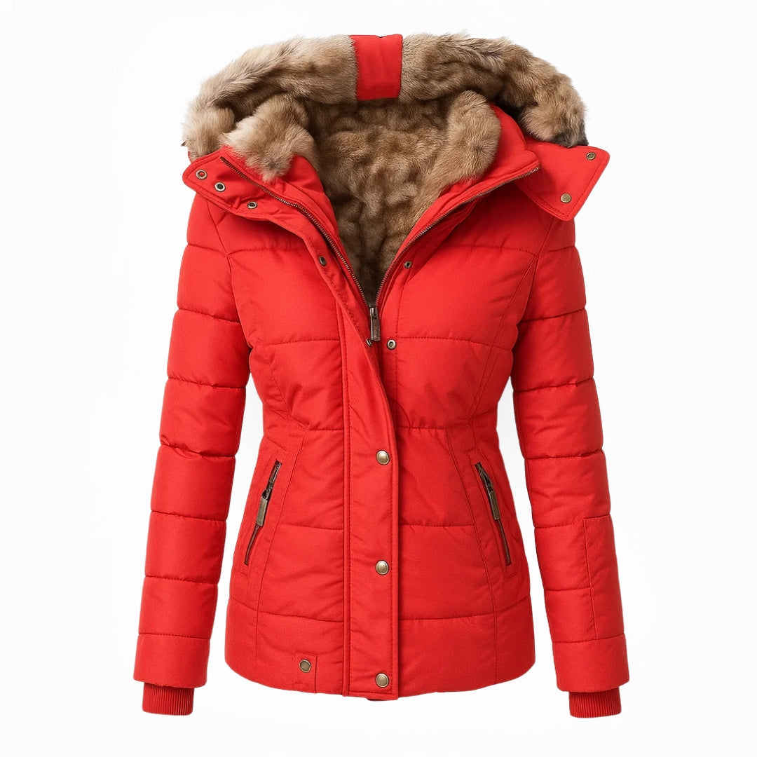 Séraphine™ | Anna | Manteau d'hiver avec doublure en fausse fourrure