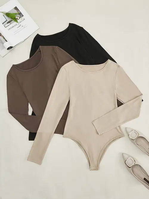 Séraphine™ | Pack de 3 bodysuits à manches longues pour femmes