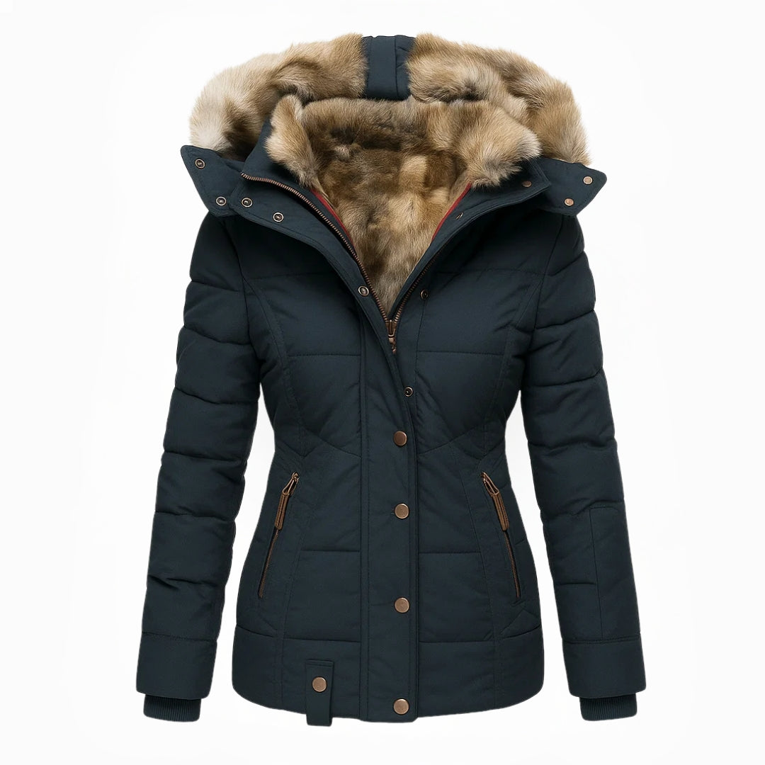 Séraphine™ | Anna | Manteau d'hiver avec doublure en fausse fourrure