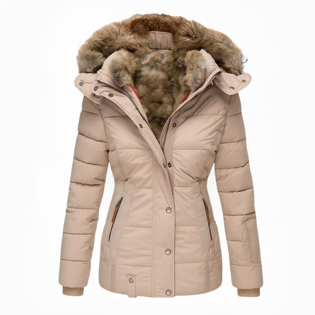 Séraphine™ | Anna | Manteau d'hiver avec doublure en fausse fourrure