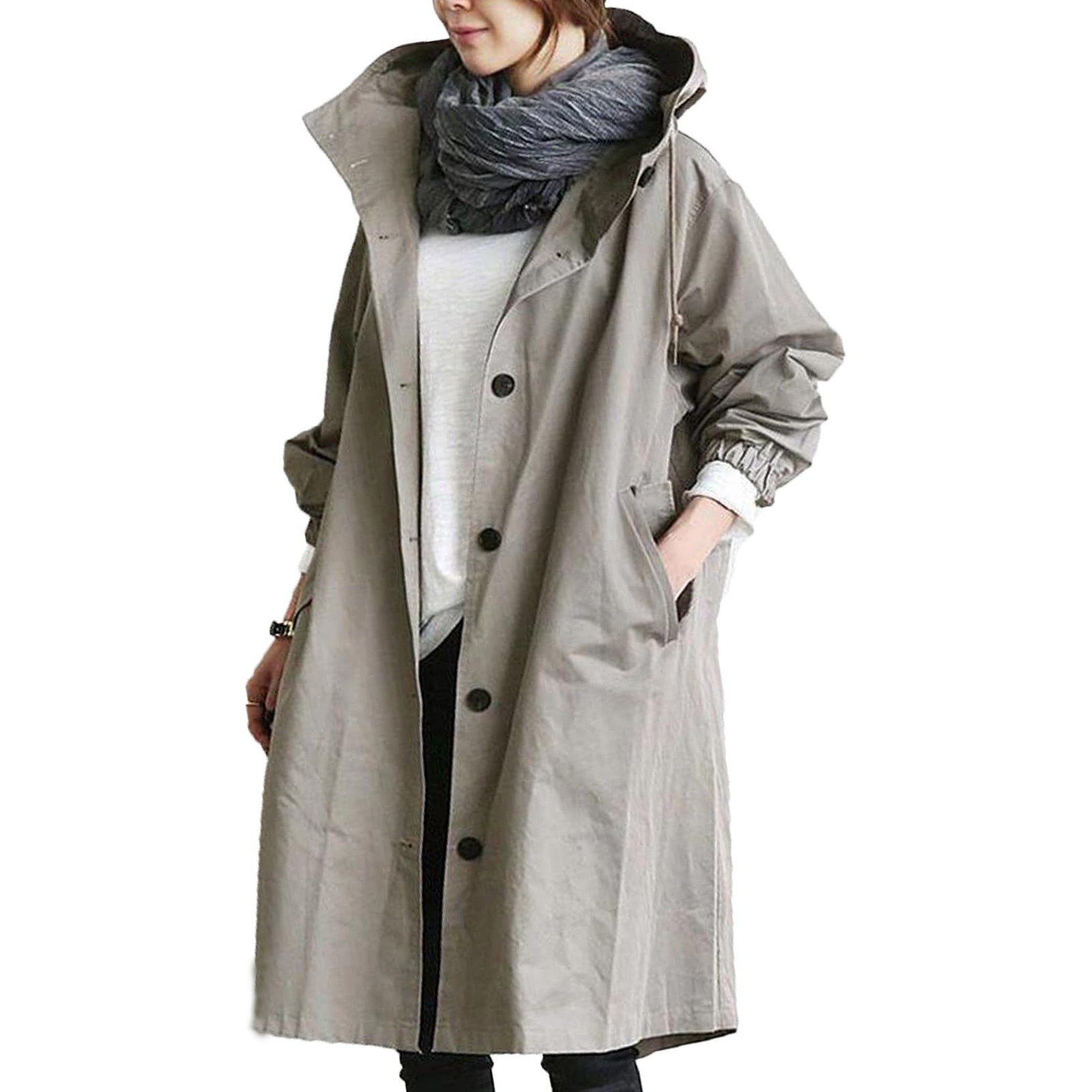 Séraphine™ Manteau de Pluie Long Trenchcoat pour Femmes