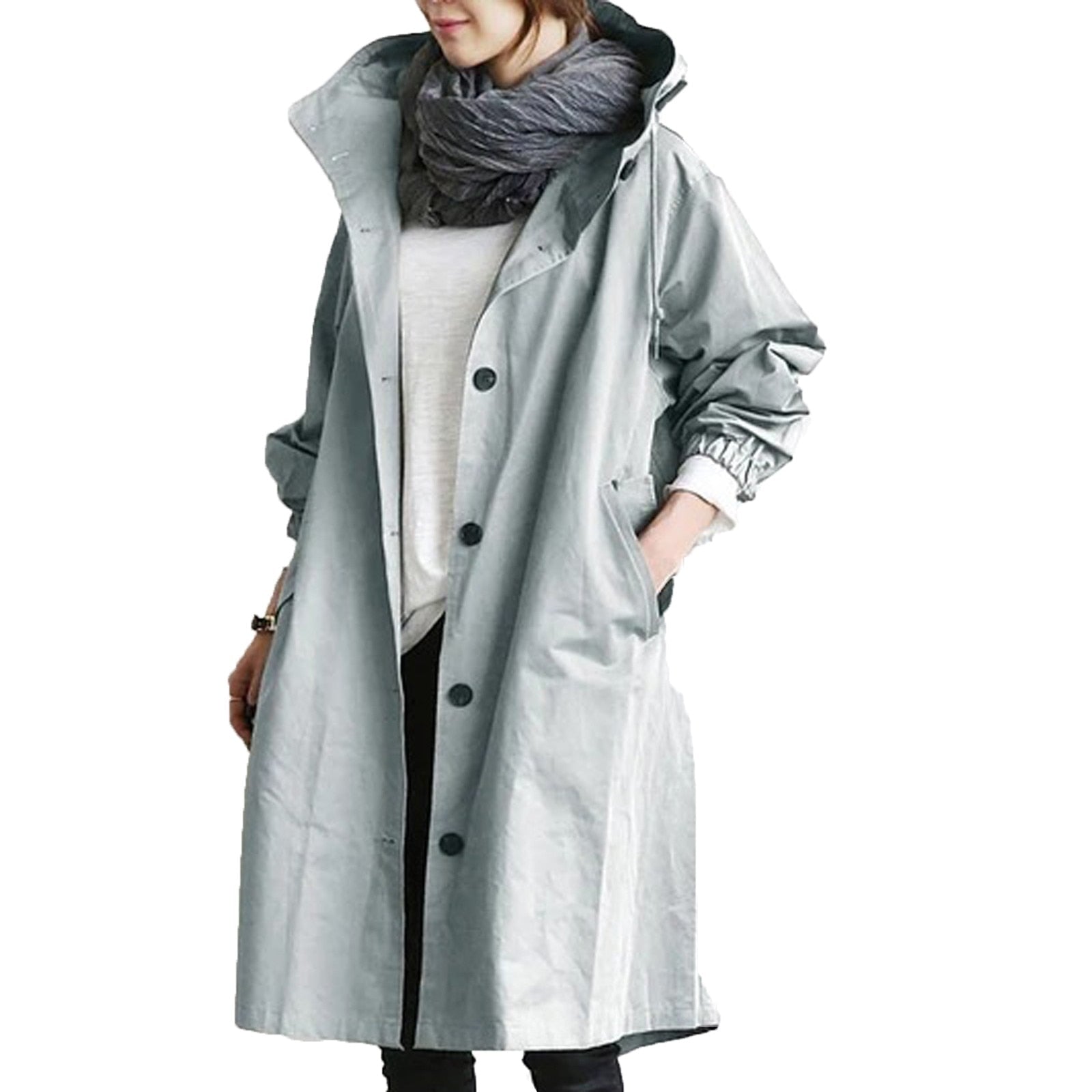 Séraphine™ Manteau de Pluie Long Trenchcoat pour Femmes