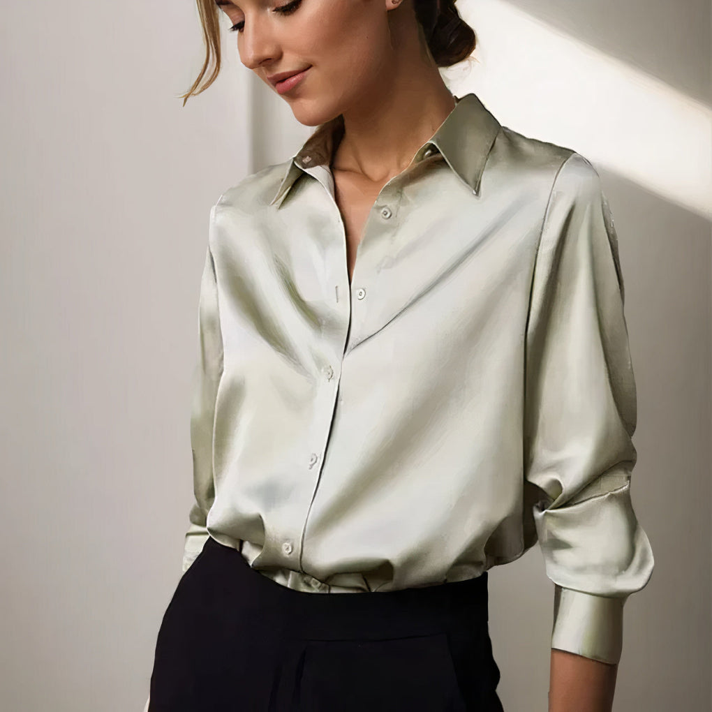 Séraphine™ | Élégante Blouse en Satin
