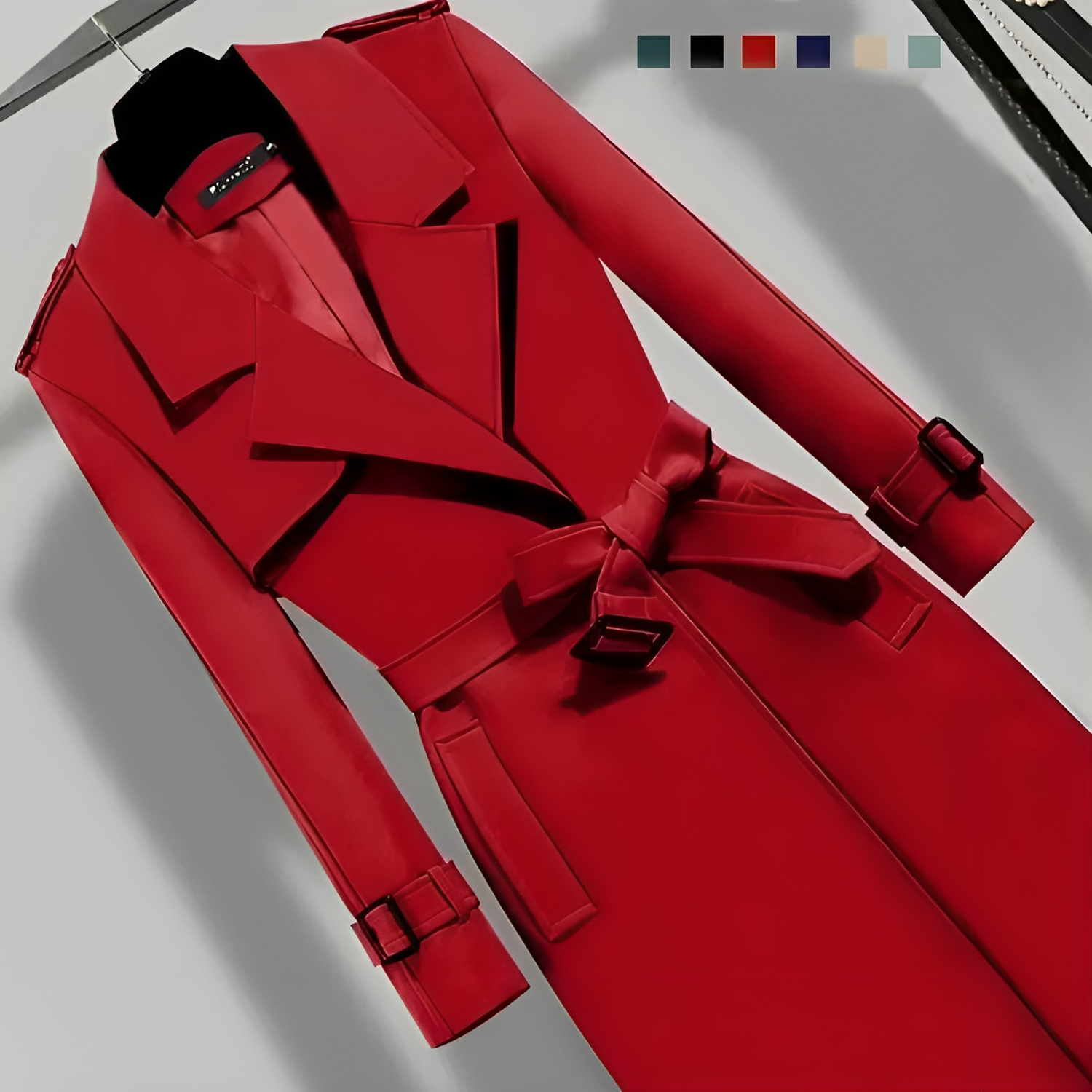 Séraphine™ | Jade - Trench-coat Élégant et Svelte pour Femmes