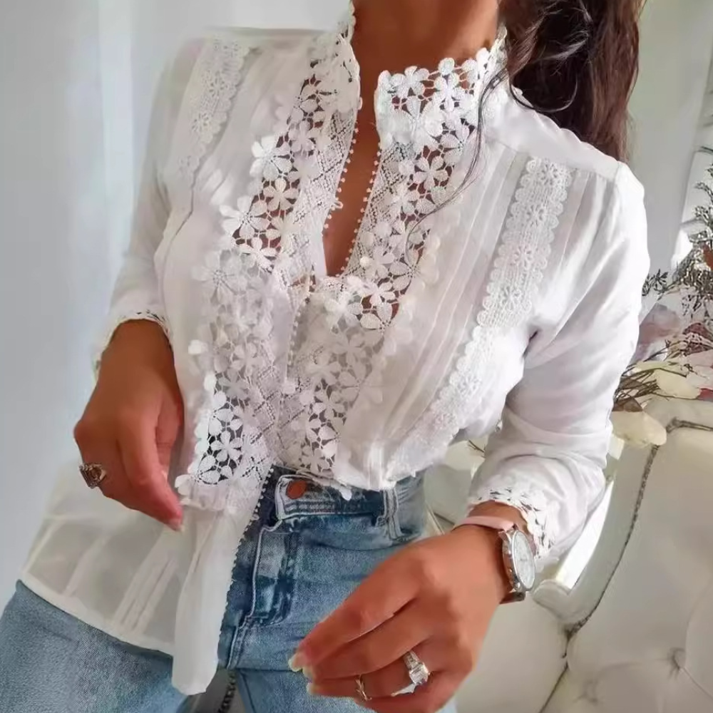 Séraphine™ | Élégante Blouse en Dentelle pour Femmes