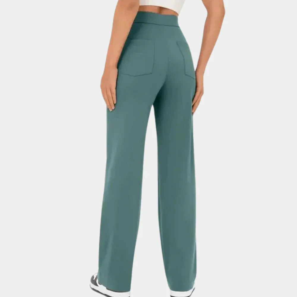 Séraphine™ | Pantalon Droit Décontracté Taille Haute