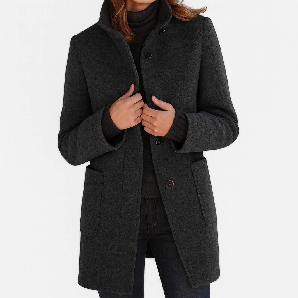Séraphine™ | Veste à col haut en mélange de laine
