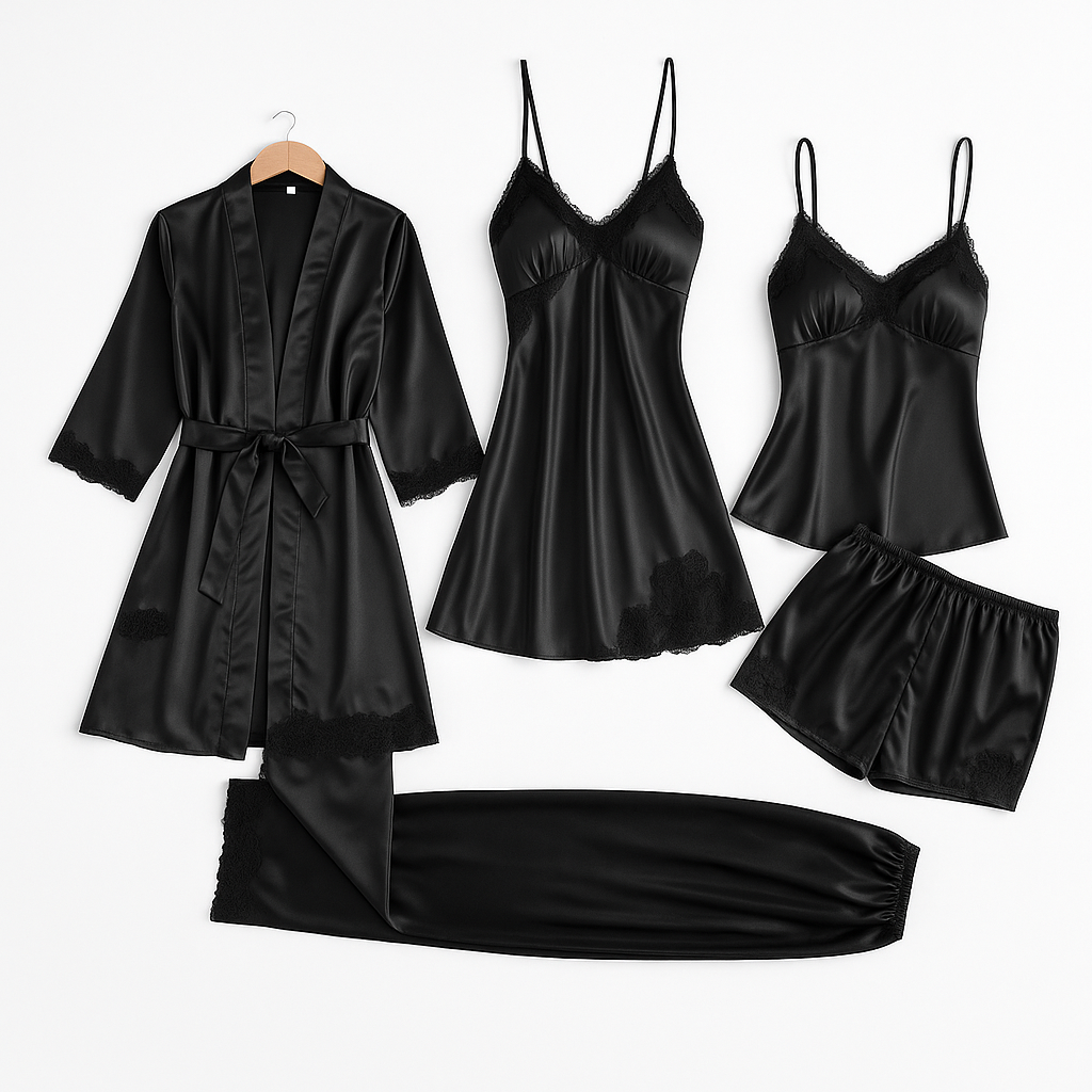 Séraphine™ | Ensemble de Nuit Satiné 5-en-1