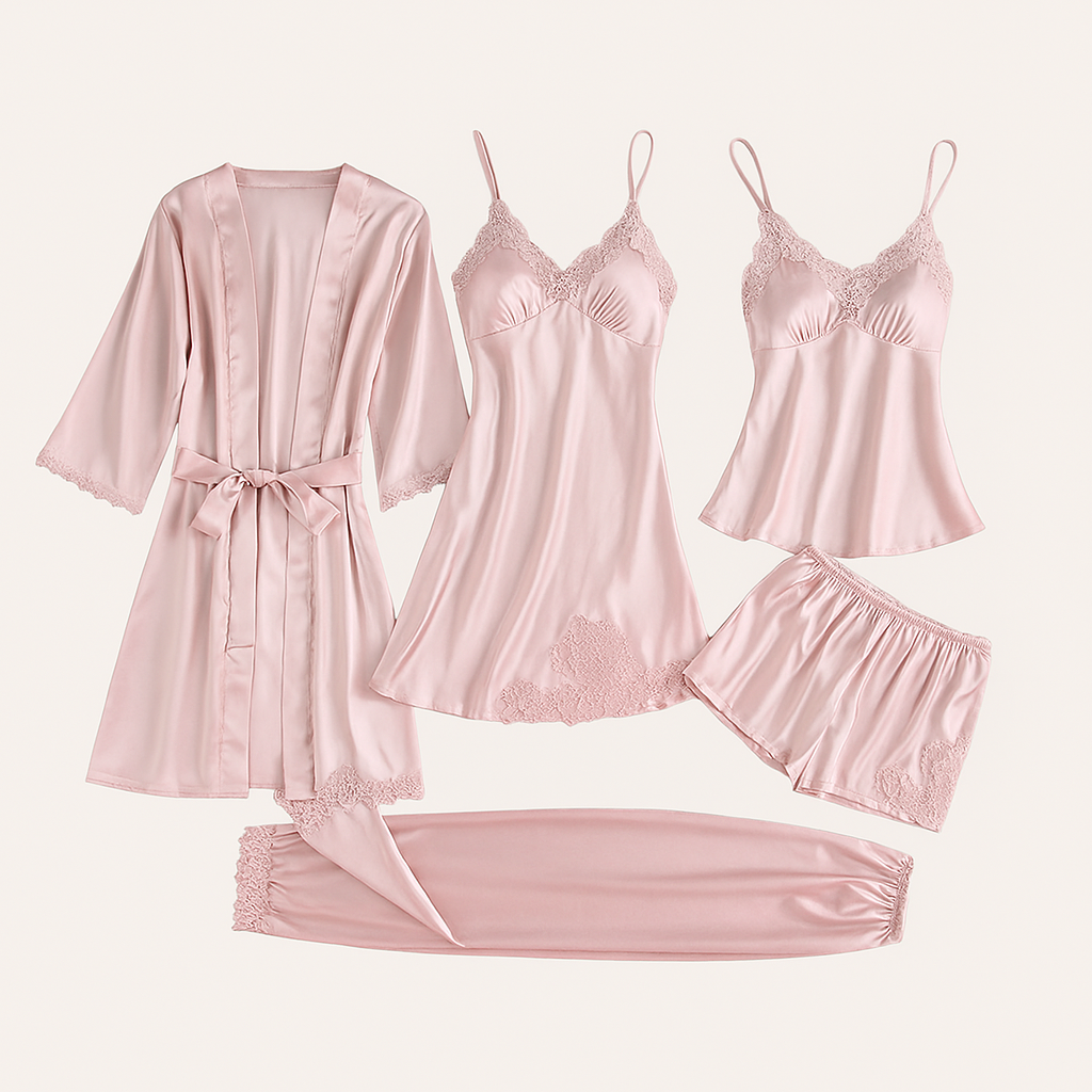 Séraphine™ | Ensemble de Nuit Satiné 5-en-1