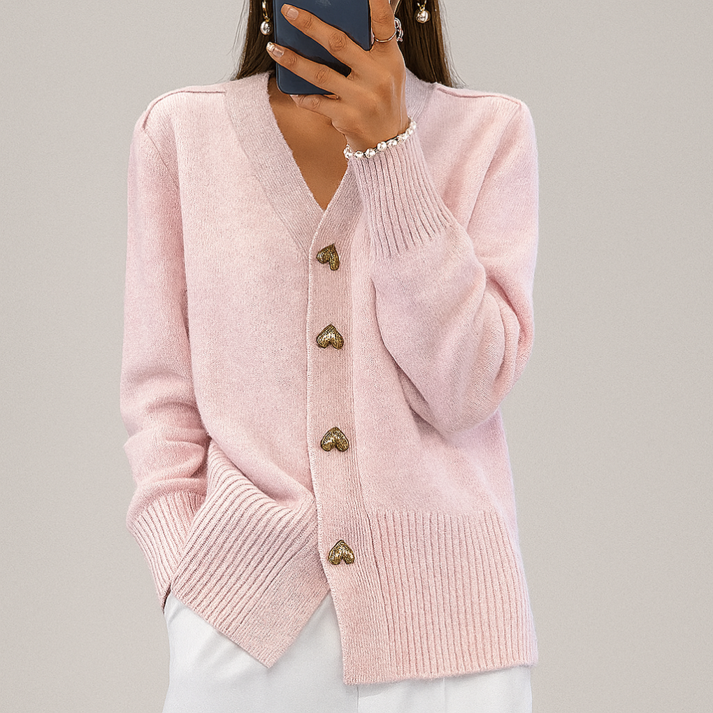 Séraphine™ | Cardigan Tricoté Confortable avec Décolleté en V