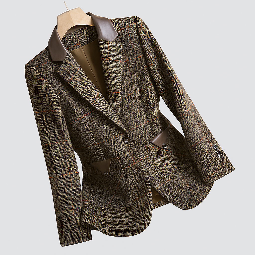 Séraphine™ Blazer Coréen à Bouton Unique