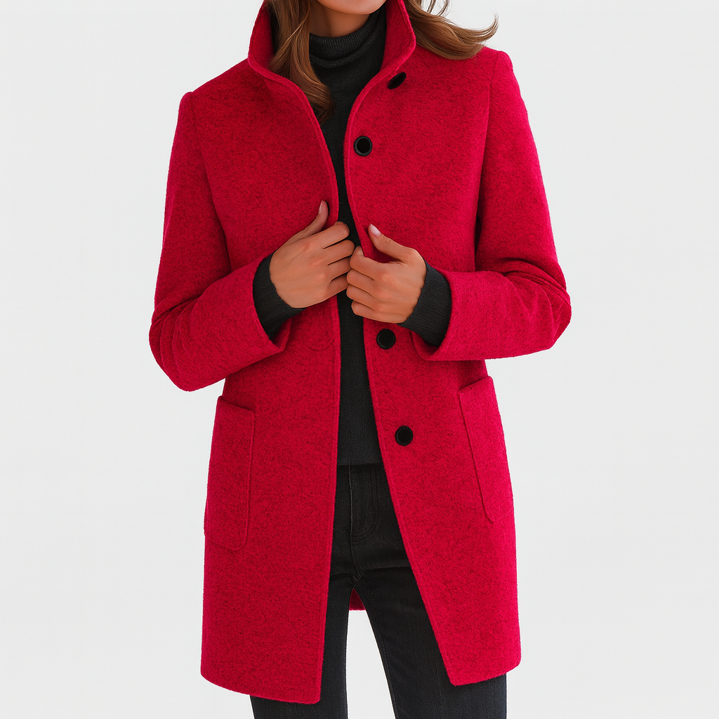 Séraphine™ | Veste à col haut en mélange de laine