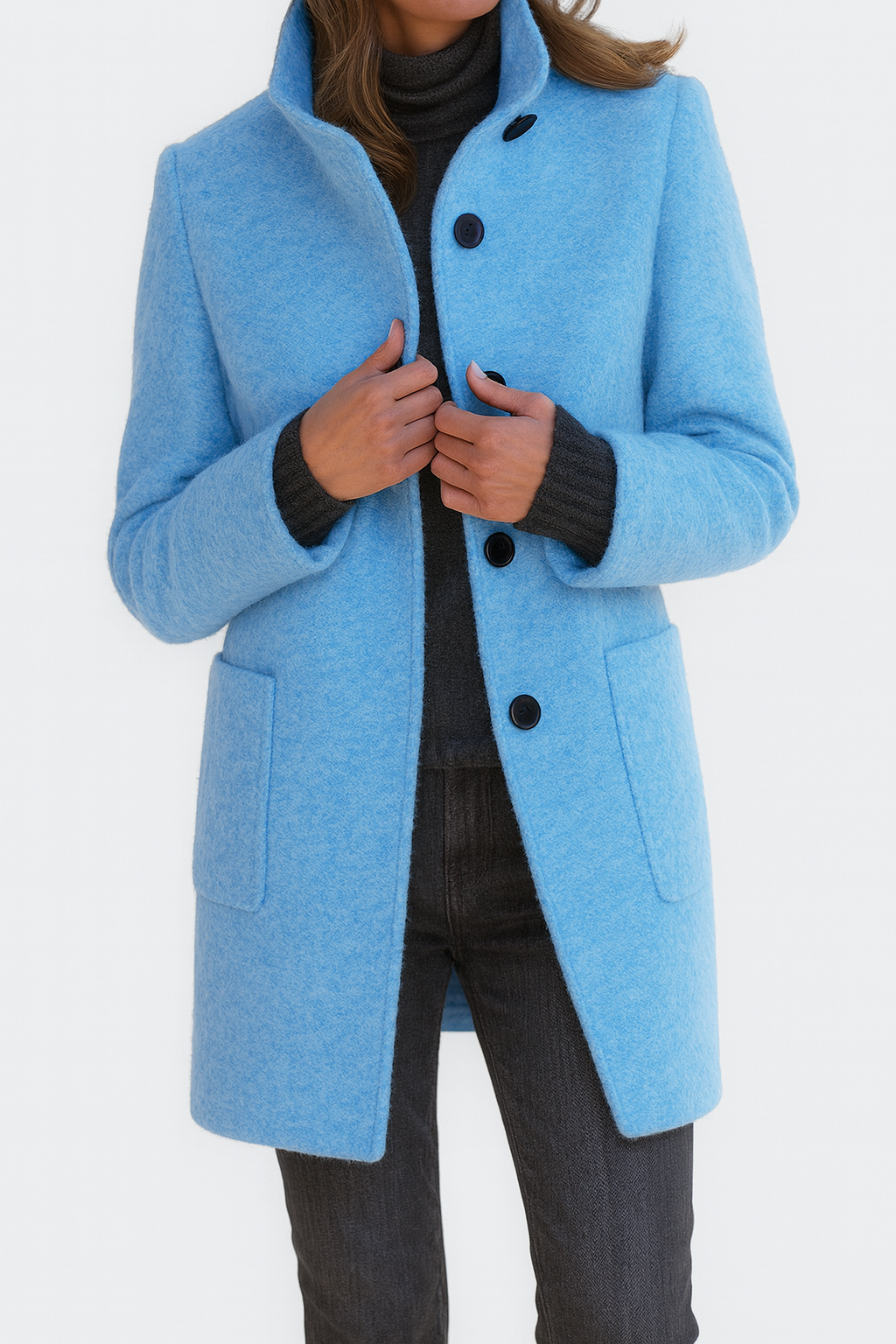 Séraphine™ | Veste à col haut en mélange de laine