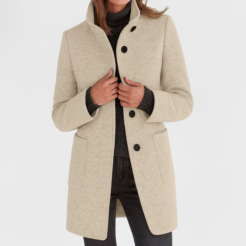 Séraphine™ | Veste à col haut en mélange de laine