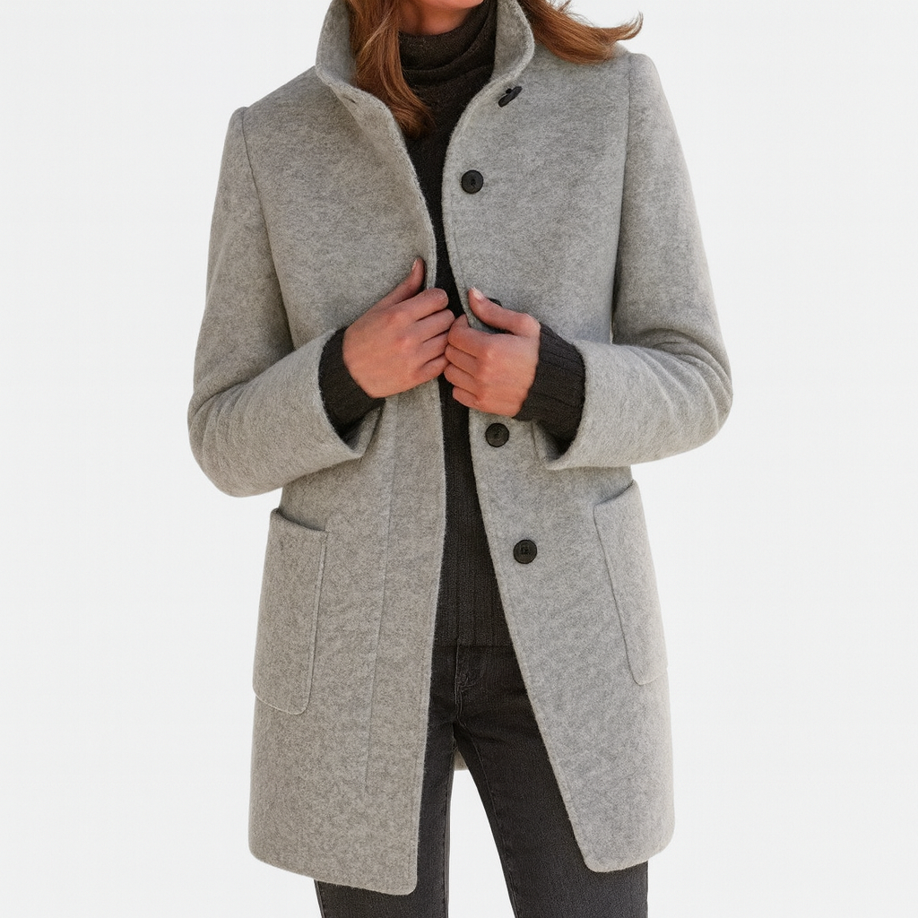 Séraphine™ | Veste à col haut en mélange de laine