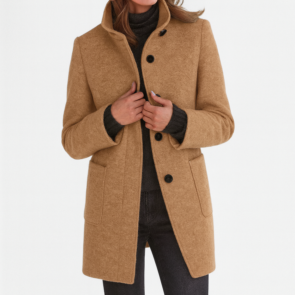 Séraphine™ | Veste à col haut en mélange de laine