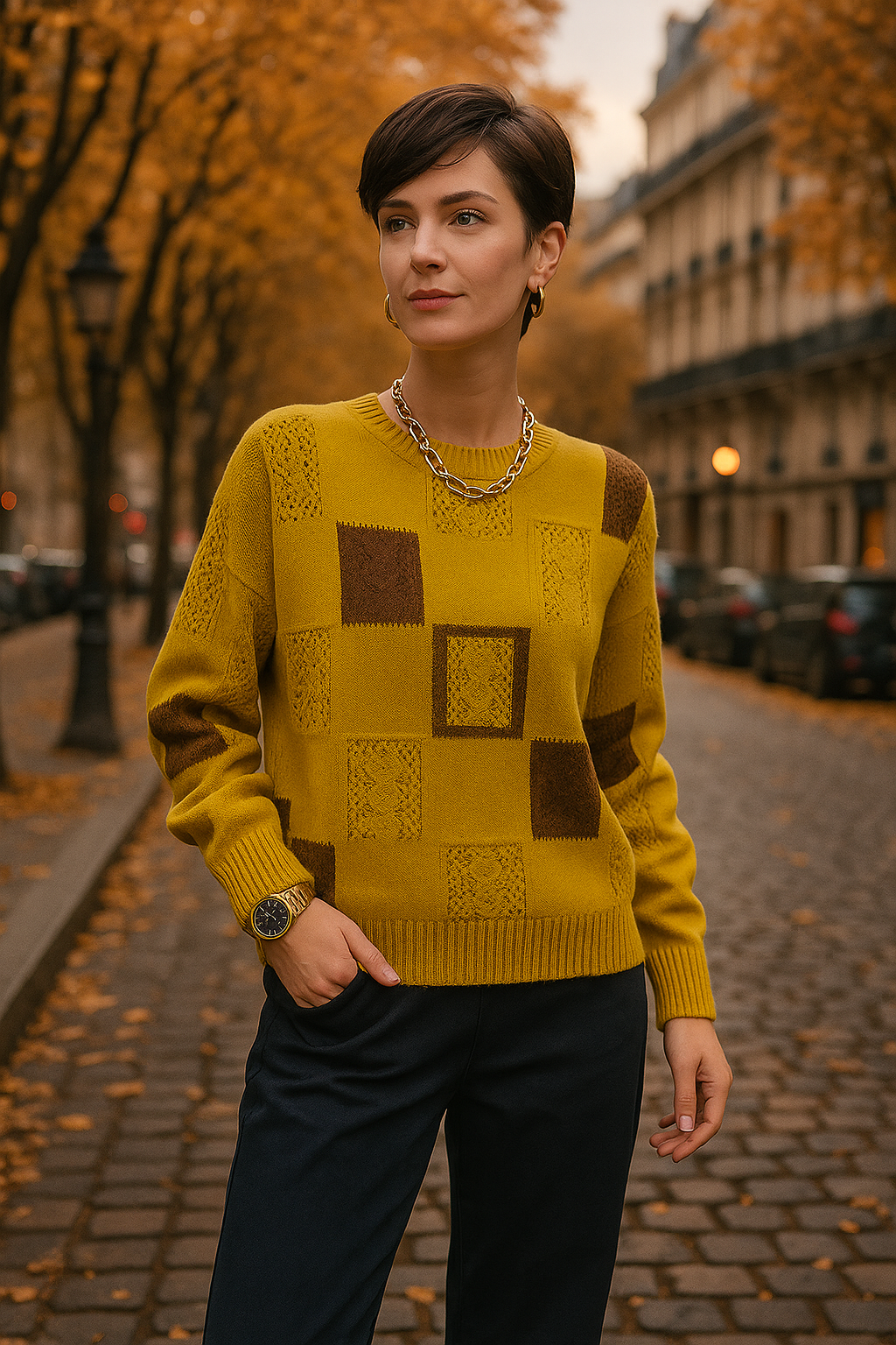 Séraphine™ | Aymbr | Élégant Pull Graphique