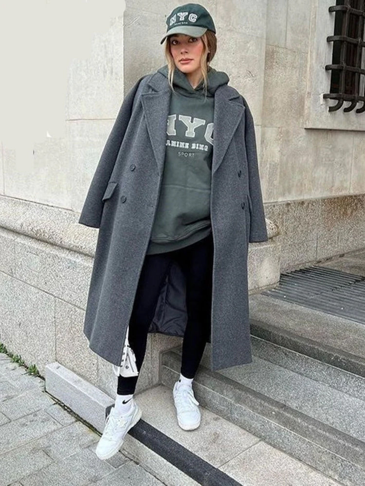 Séraphine™ | Élégant Trench-Coat en Laine pour Femmes