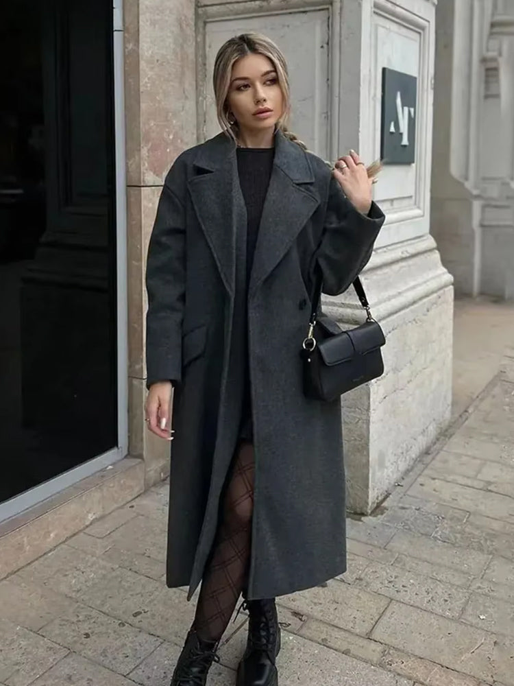 Séraphine™ | Élégant Trench-Coat en Laine pour Femmes