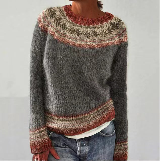 Séraphine™ | Solveig | Pull Motif Nordique Doux