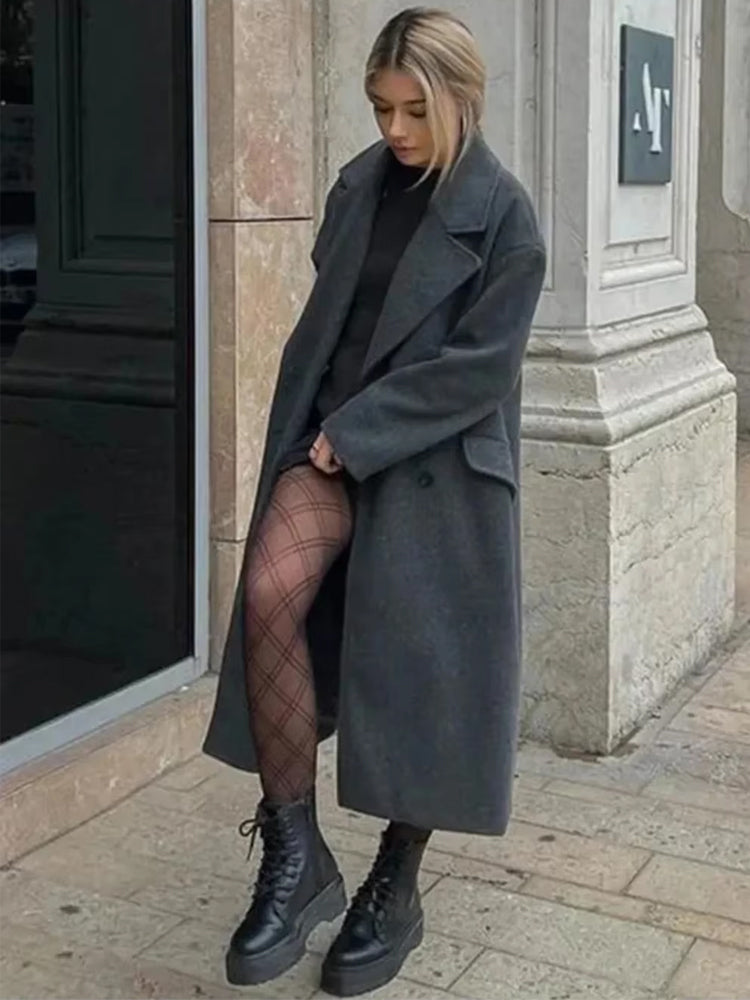 Séraphine™ | Élégant Trench-Coat en Laine pour Femmes
