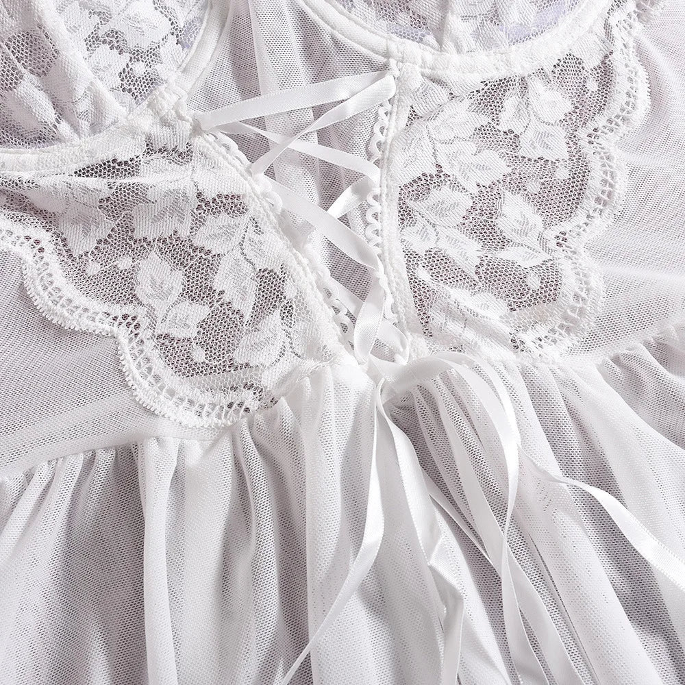 Séraphine™ | Élégante Robe de Nuit à Motif Floral