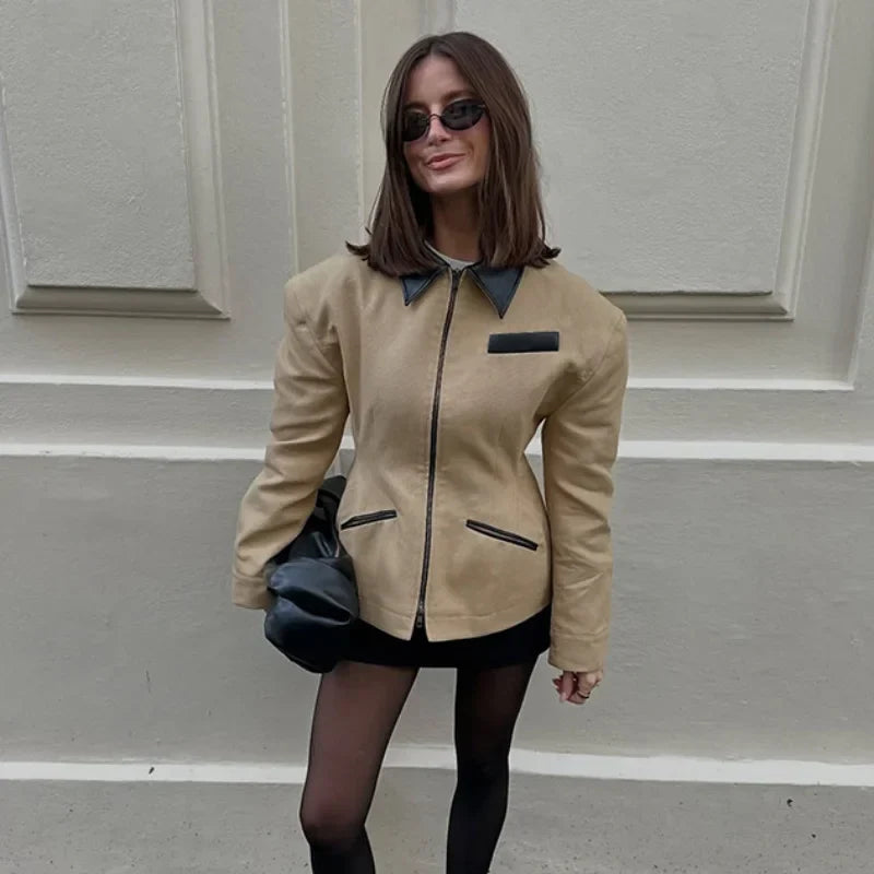 Séraphine™ | Leather Jacket Casual High Street Style