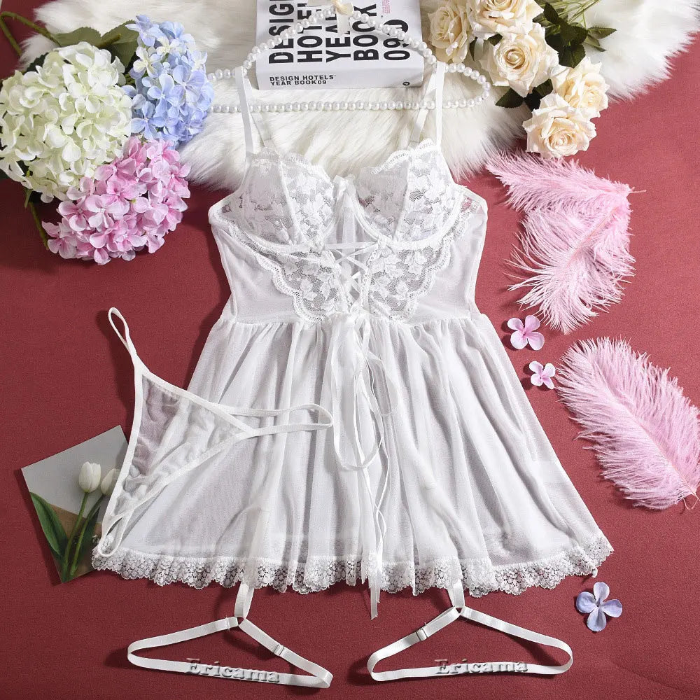 Séraphine™ | Élégante Robe de Nuit à Motif Floral