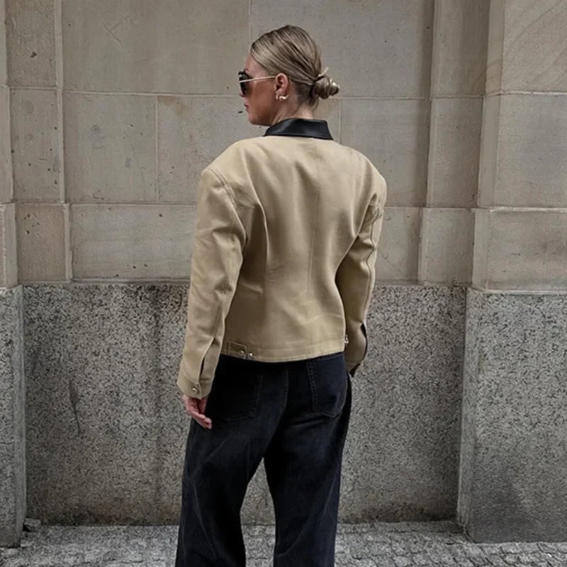 Séraphine™ | Leather Jacket Casual High Street Style